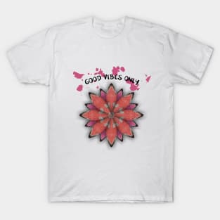 Good Vibes Only Flower T-Shirt